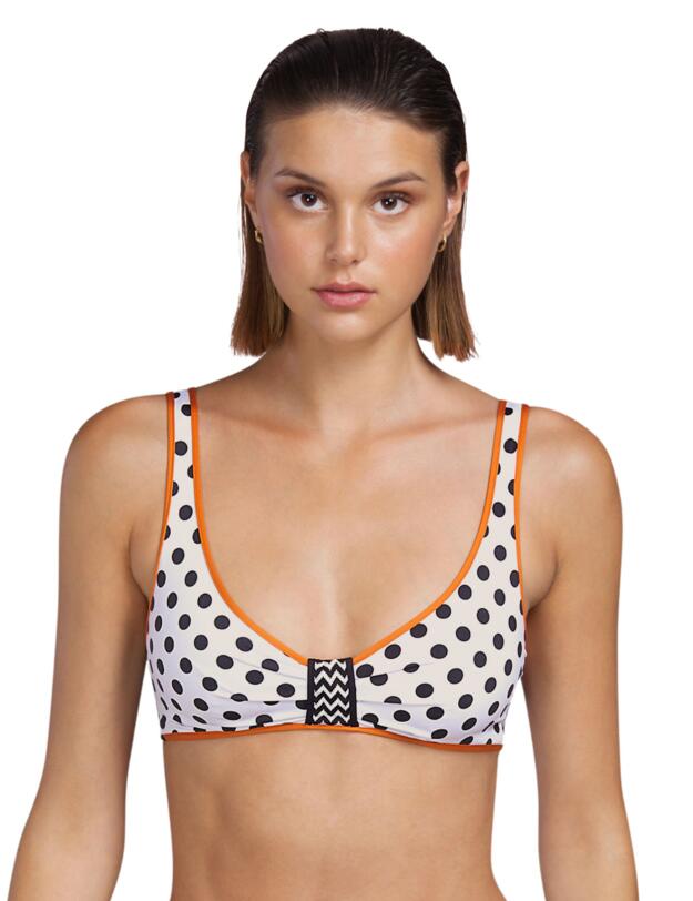 Andres Sarda Moss Halterneck Bikini Top Dots