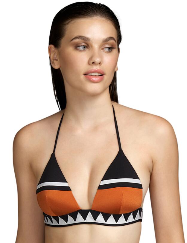 Andres Sarda Shelley Padded Triangle Bikini Top Dots