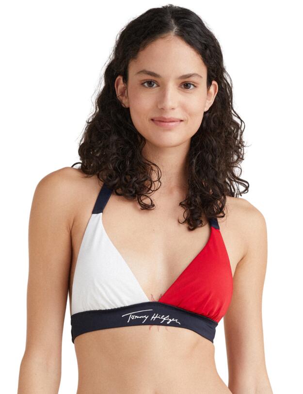 True Tommy 2.0 Push-up Halter Bikini Top Desert Sky