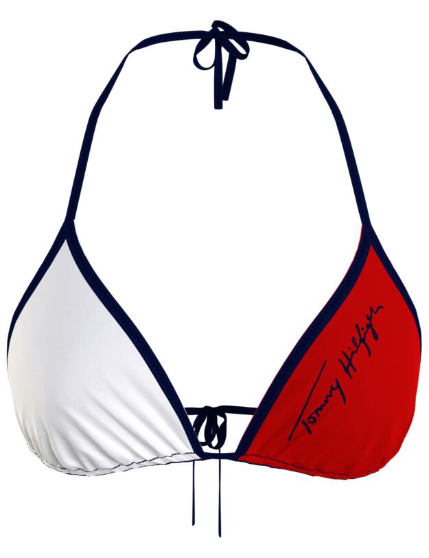 Tommy Hilfiger True Tommy 2.0 Triangle Bikini Top Desert Sky