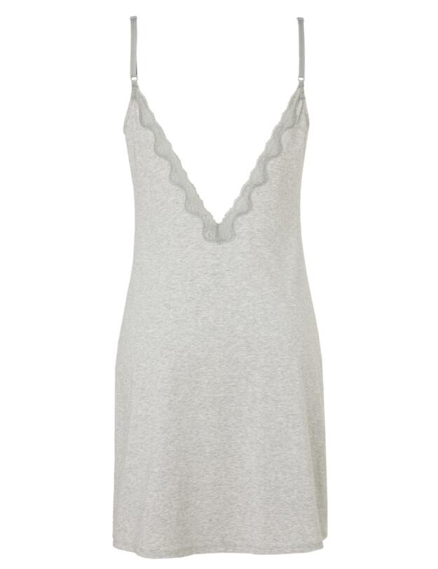 Calvin Klein Sensual Cotton Chemise Grey Heather