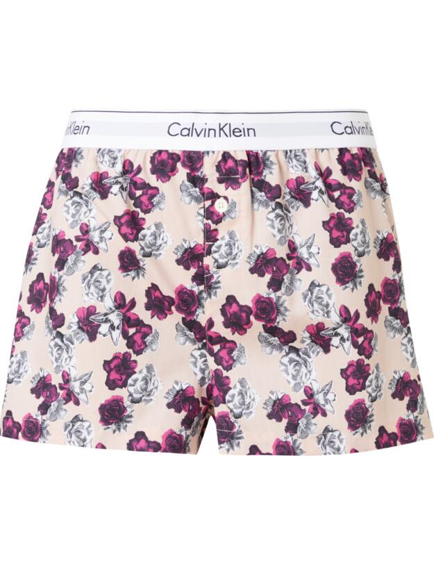 Calvin Klein Wovens Cotton Sleep Short Frances Flower Print Peach Melba
