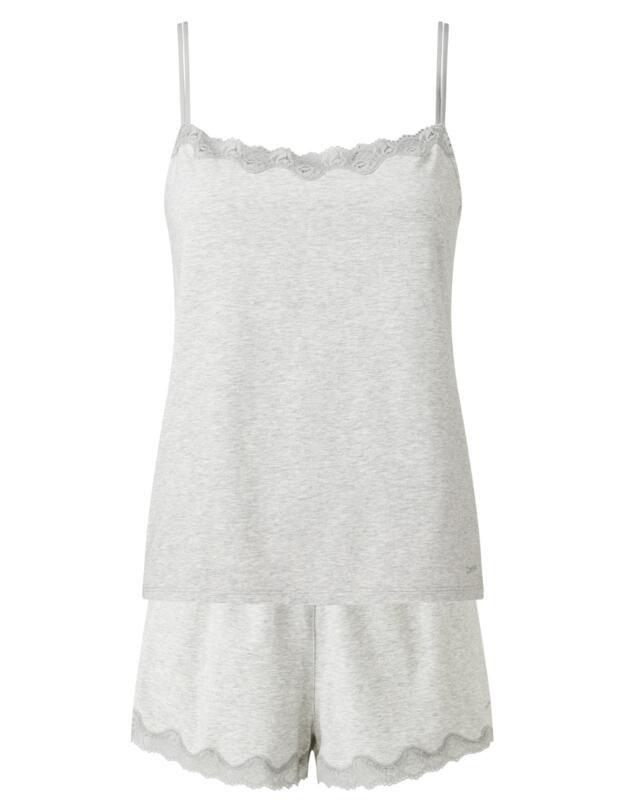 Calvin Klein Sensual Cotton Sleeveless Short Set Grey Heather 
