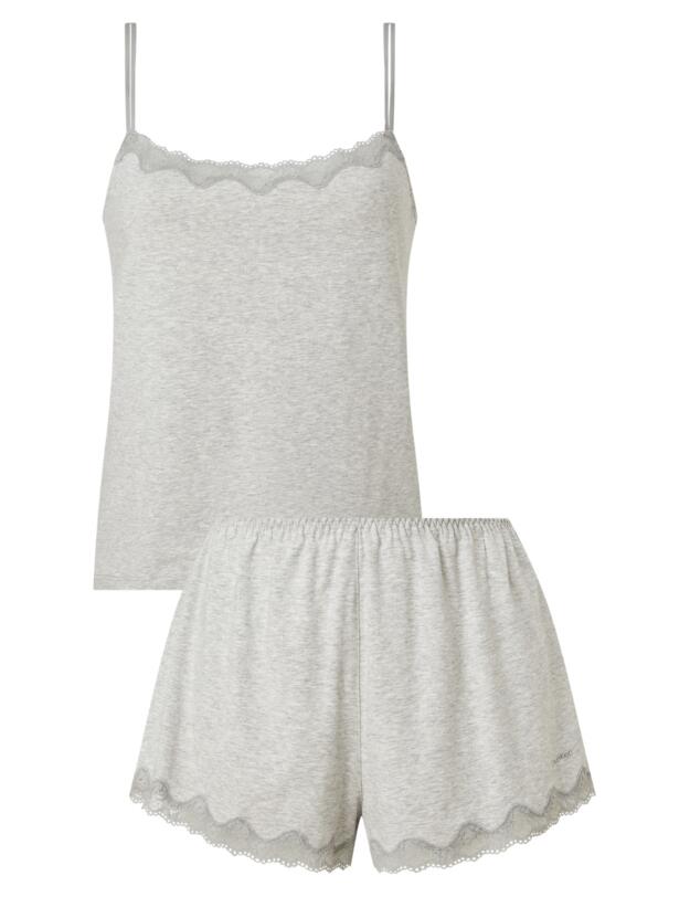 Calvin Klein Sensual Cotton Sleeveless Short Set Grey Heather 