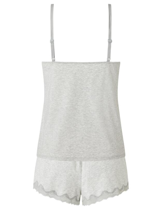 Calvin Klein Sensual Cotton Sleeveless Short Set Grey Heather 