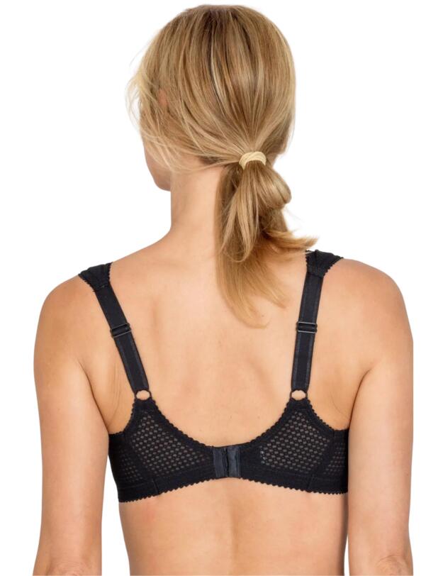 Miss Mary of Sweden Diamond Full Cup Wireless Bra Black