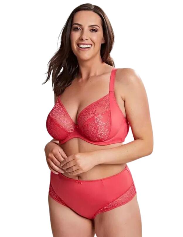 Sculptresse by Panache Roxie High Waist Brief Hot Coral 