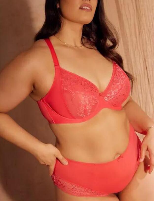 Sculptresse by Panache Roxie High Waist Brief Hot Coral 
