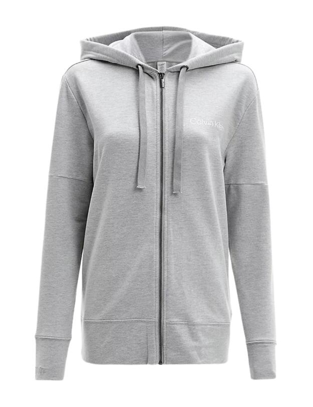 Calvin Klein Structure Lounge Full Zip Hoodie  Grey Heather