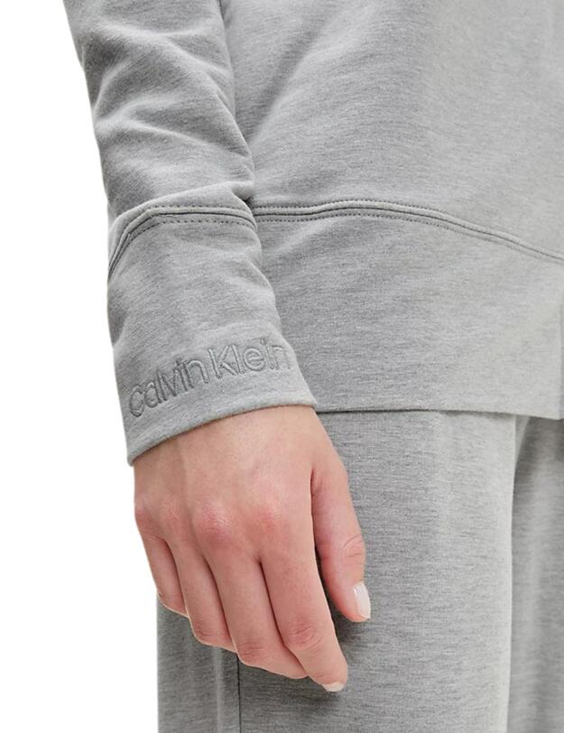 Calvin Klein Structure Lounge Full Zip Hoodie  Grey Heather