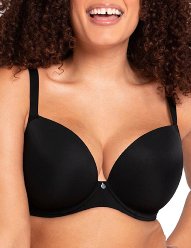 Curvy Kate Smoothie T-shirt Plunge Moulded Bra Black