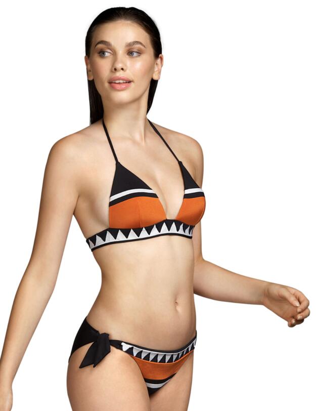 Andres Sarda Shelley Padded Triangle Bikini Top Black