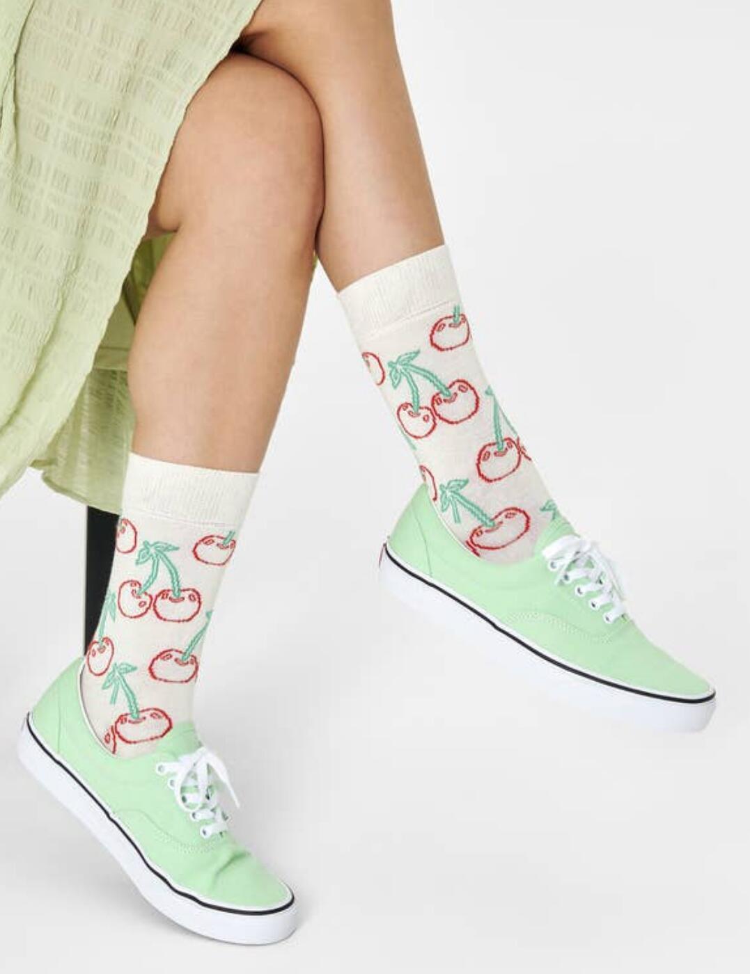 Happy Socks Cherry Sock White 
