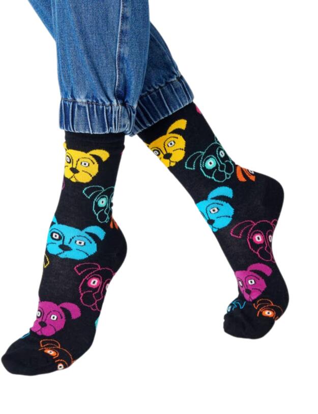 Happy Socks Dog Sock Black 
