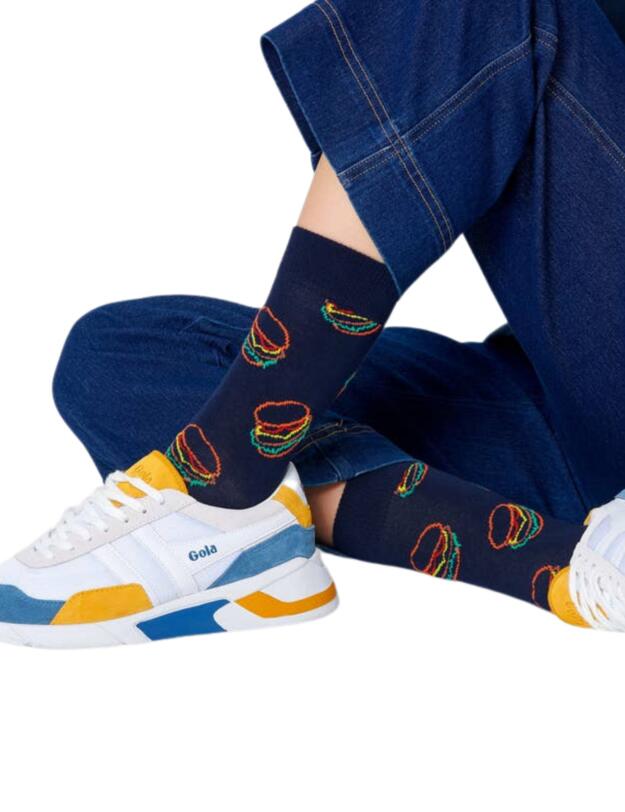 Happy Socks Lunch Time Sock Blue 