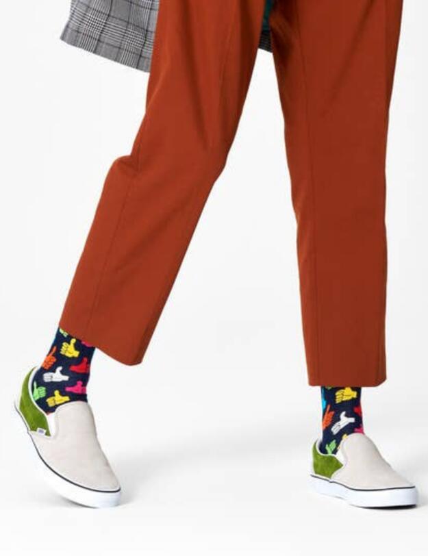 Happy Socks Thumbs Up Sock Blue 