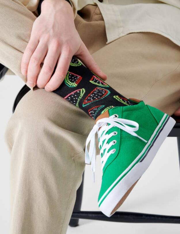 Happy Socks Watermelon Sock Black 