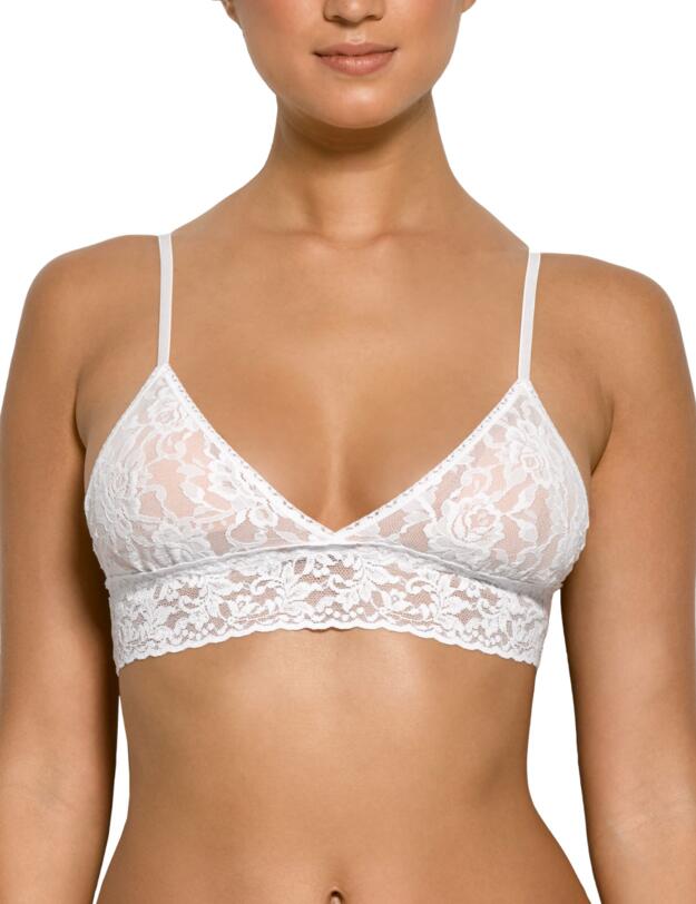 Hanky Panky Signature Lace Padded Triangle Bralette White
