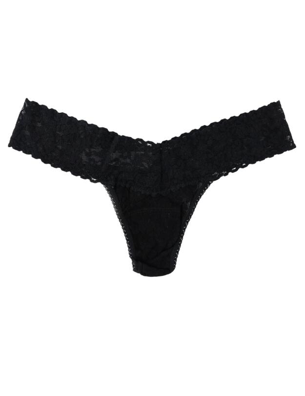 Hanky Panky Signature Lace Low Rise Thong 3 Pack Black 