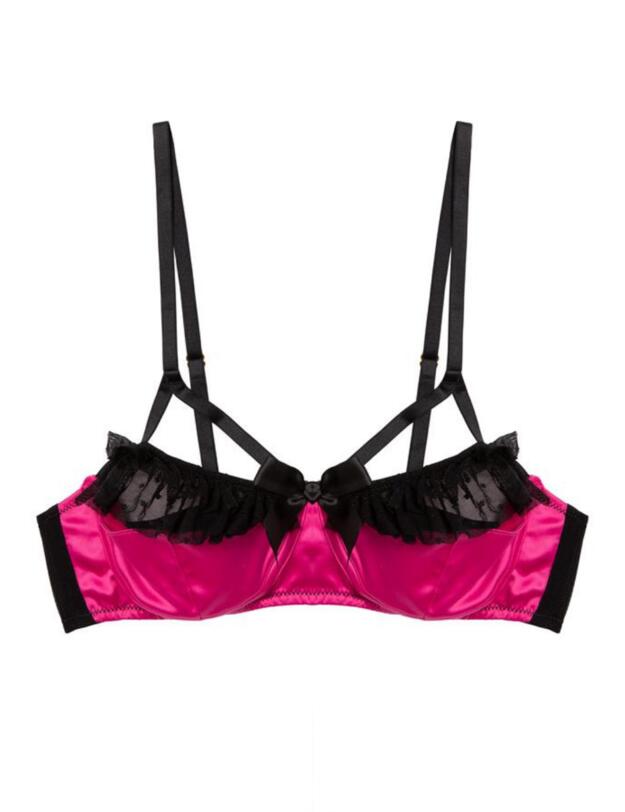 Page Inga Net Ruffle Bra Pink 