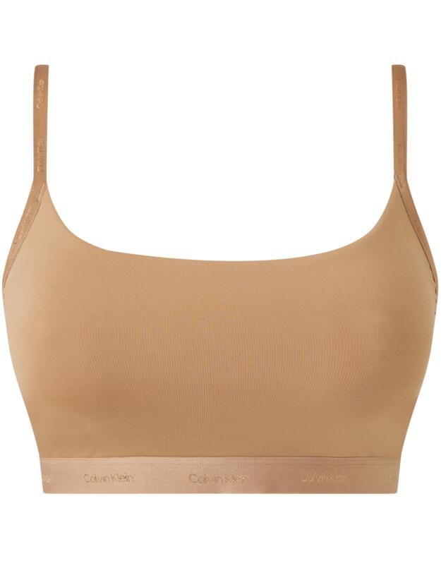  Calvin Klein Form To Body Natural Unlined Bralette Sandalwood