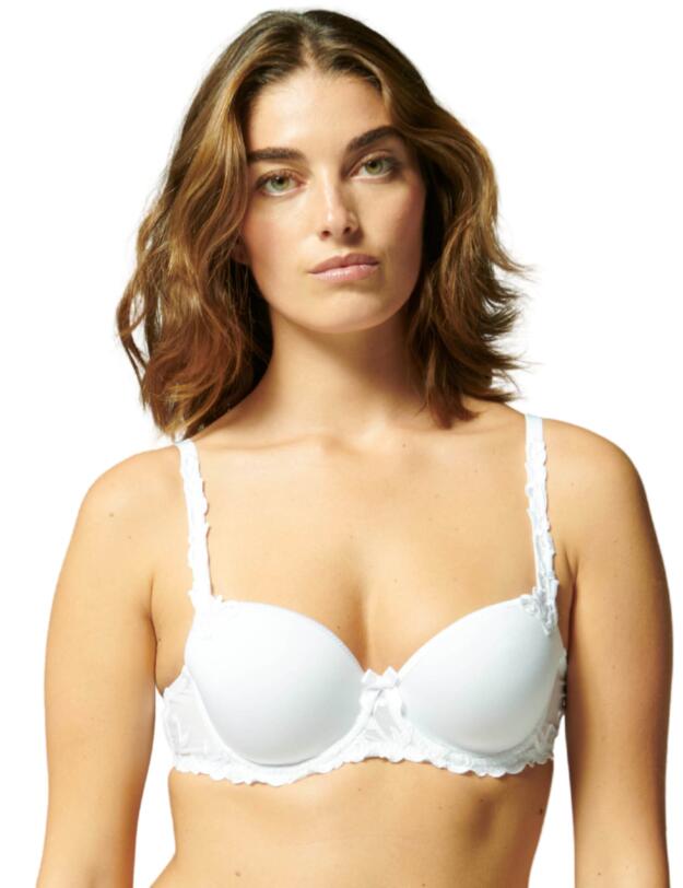 Simone Perele Andora Padded Half Cup Bra White 