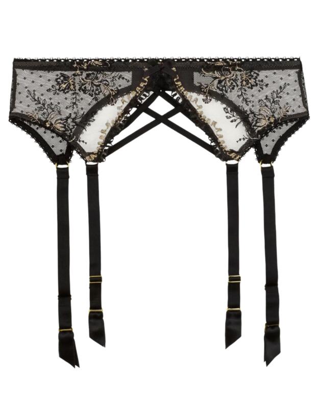 Aubade Tresor Infini Suspender Belt Black Magic