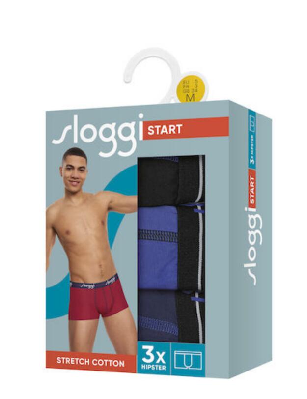 Sloggi Men Start Hipster C3P Box Multiple Colours 