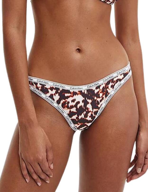 Calvin Klein Logo Tape Cheeky Bikini Brief Animal