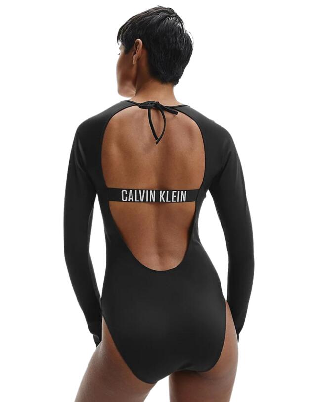  Calvin Klein Intense Power Rash Guard One Piece PVH Black