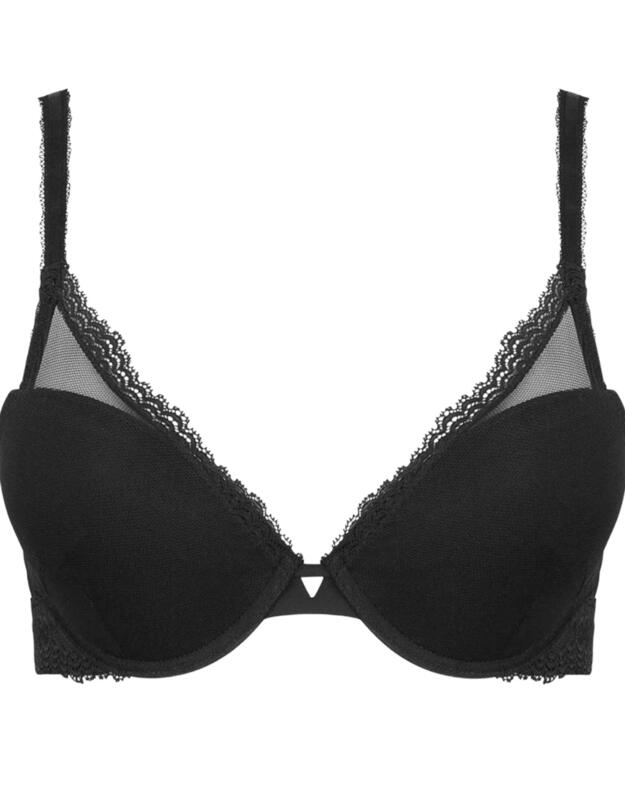 Simone Perele Confiance Triangle Push Up Bra Black 