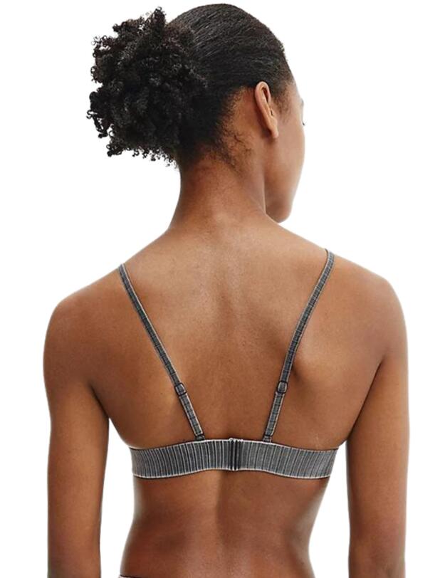  Calvin Klein CK Authentic Triangle Bikini Top PVH Black