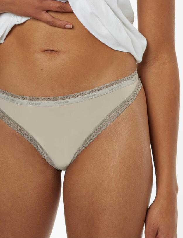 Calvin Klein Bottoms Up Refresh Thong 3Pk Minimal Snake Pink/Dove/Coral