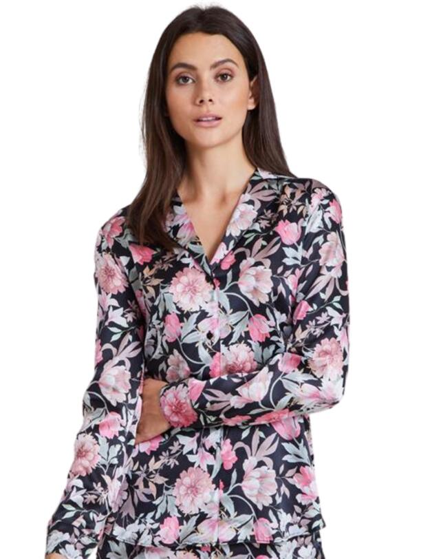 Aubade Toi Mon Amour Pyjama Blouse  Pivoine Noire