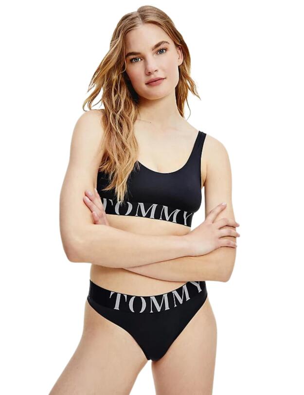 Tommy Hilfiger TH Ultra Soft Logo Thong Desert Sky