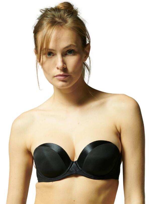 Simone Perele Neon Strapless Plunge Bra Black