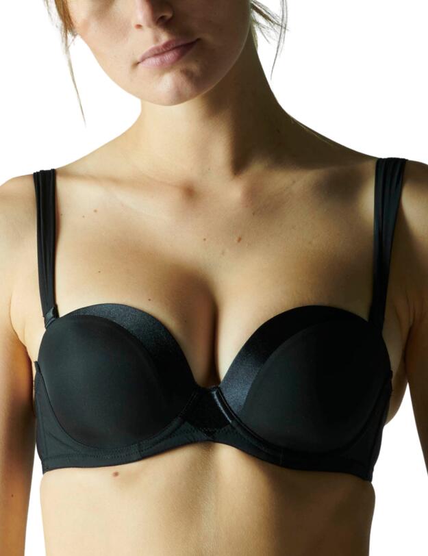Simone Perele Neon Strapless Plunge Bra Black