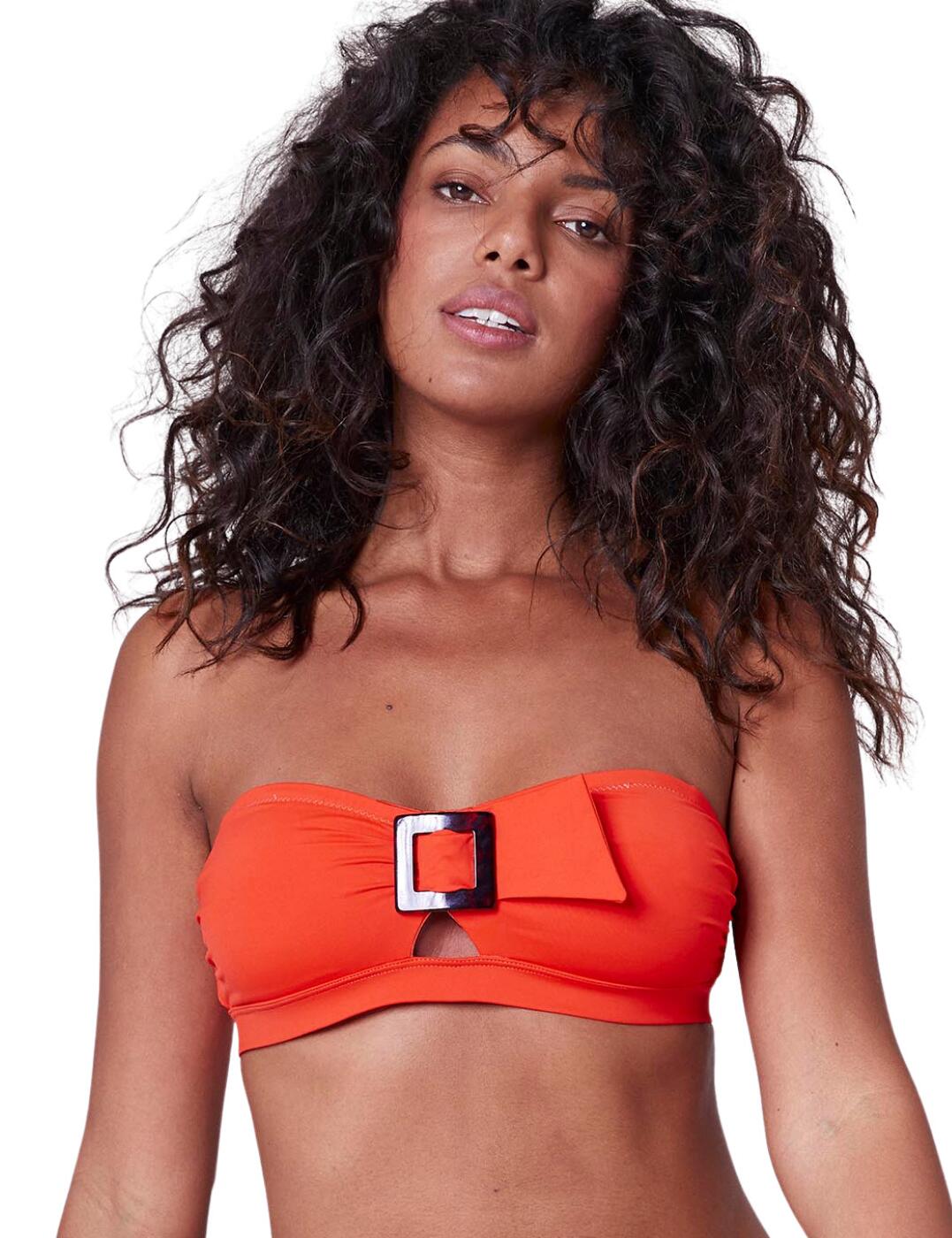 Simone Perele Loulou Bandeau Bikini Top Amalfi Orange 