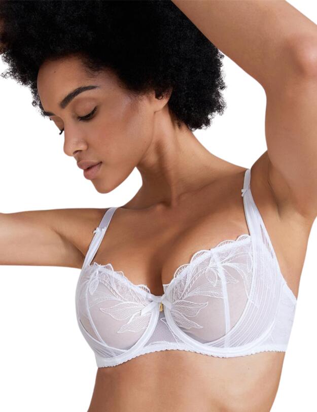  Aubade Fleur De Tattoo Comfort Half-Cup Bra Blanc