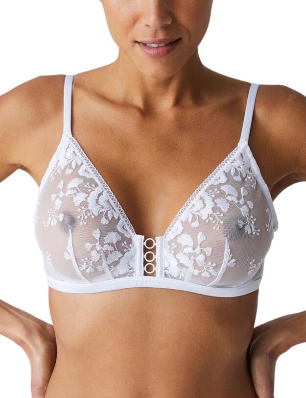 Simone Perele Orphee Plunge Full Cup Bra White 