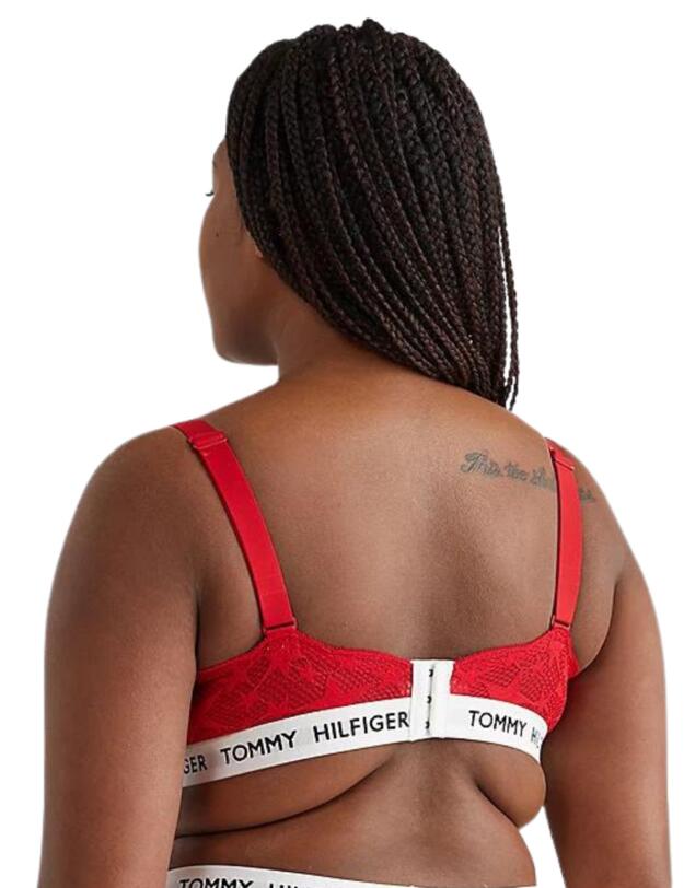 Tommy Hilfiger Tommy 85 Star Lace Curve Triangle Bra Primary Red