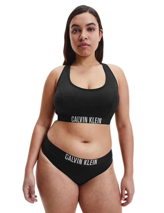Calvin Klein Intense Power Bralette Bikini Top Plus Size PVH Black