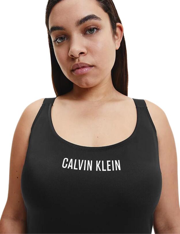 Calvin Klein Intense Power One Piece Swimsuit Plus Size PVH Black