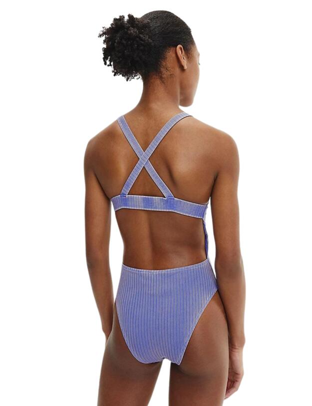 Calvin Klein CK Authentic One Piece Swimsuit Wild Bluebell