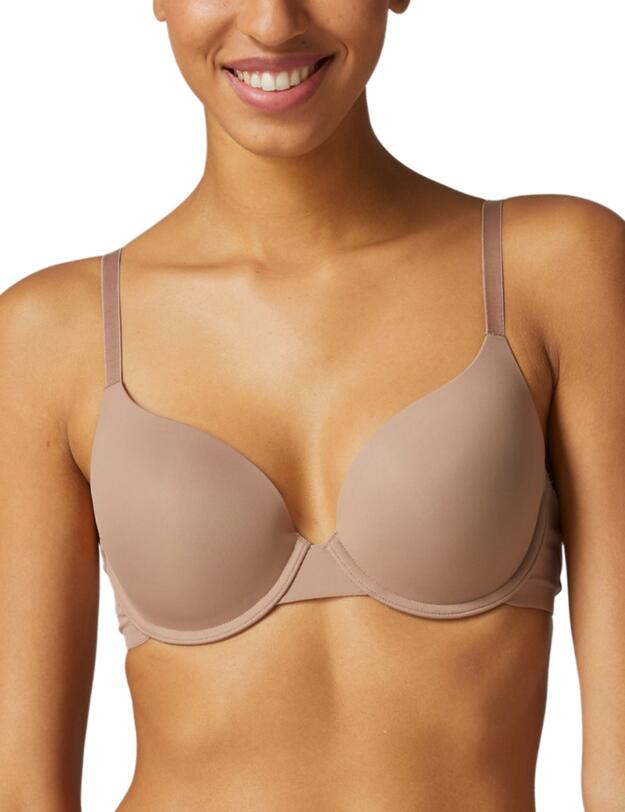 Simone Perele Essentiel Padded Plunge Bra Amaretto