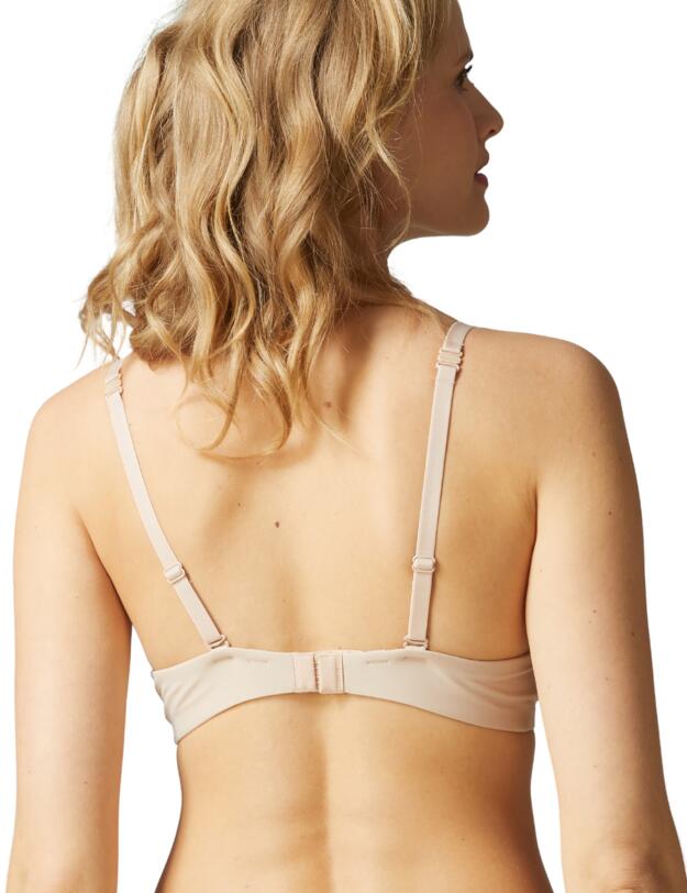Simone Perele Essentiel Padded Plunge Bra Peau Rosee