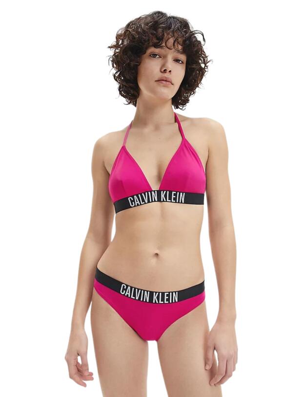 Calvin Klein Intense Power Triangle Bikini Top Royal Pink
