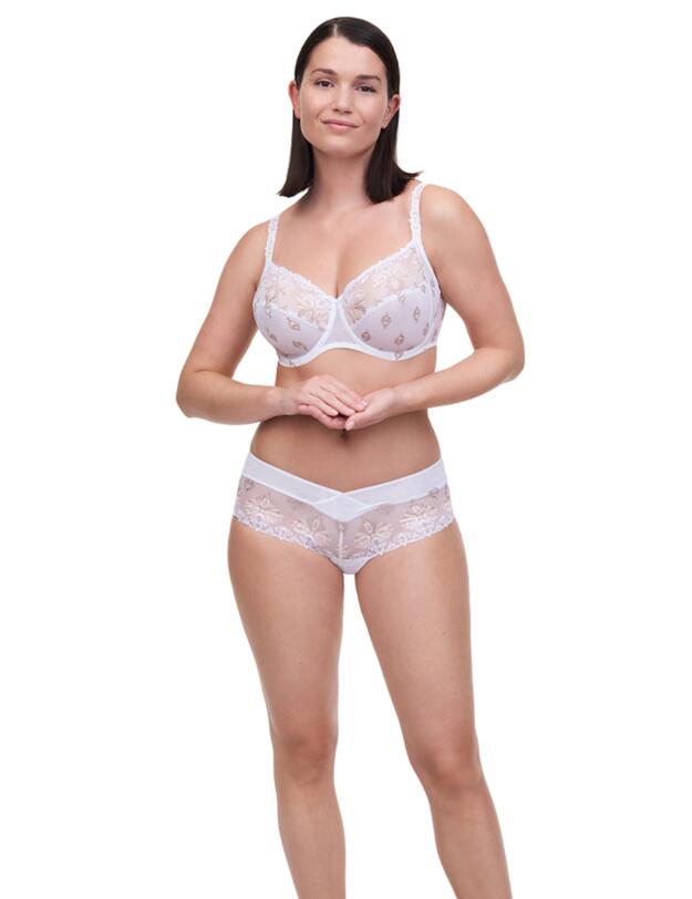 Chantelle Champs Elysées Shorty Brief White/Brown