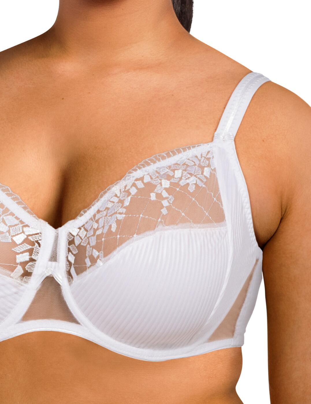 Chantelle 1381 Ivory Pont Neuf Underwire 3 Part Cup Unlined Bra –
