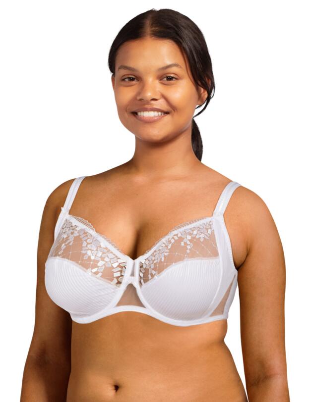 Chantelle Pont Neuf 3-Part Bra White